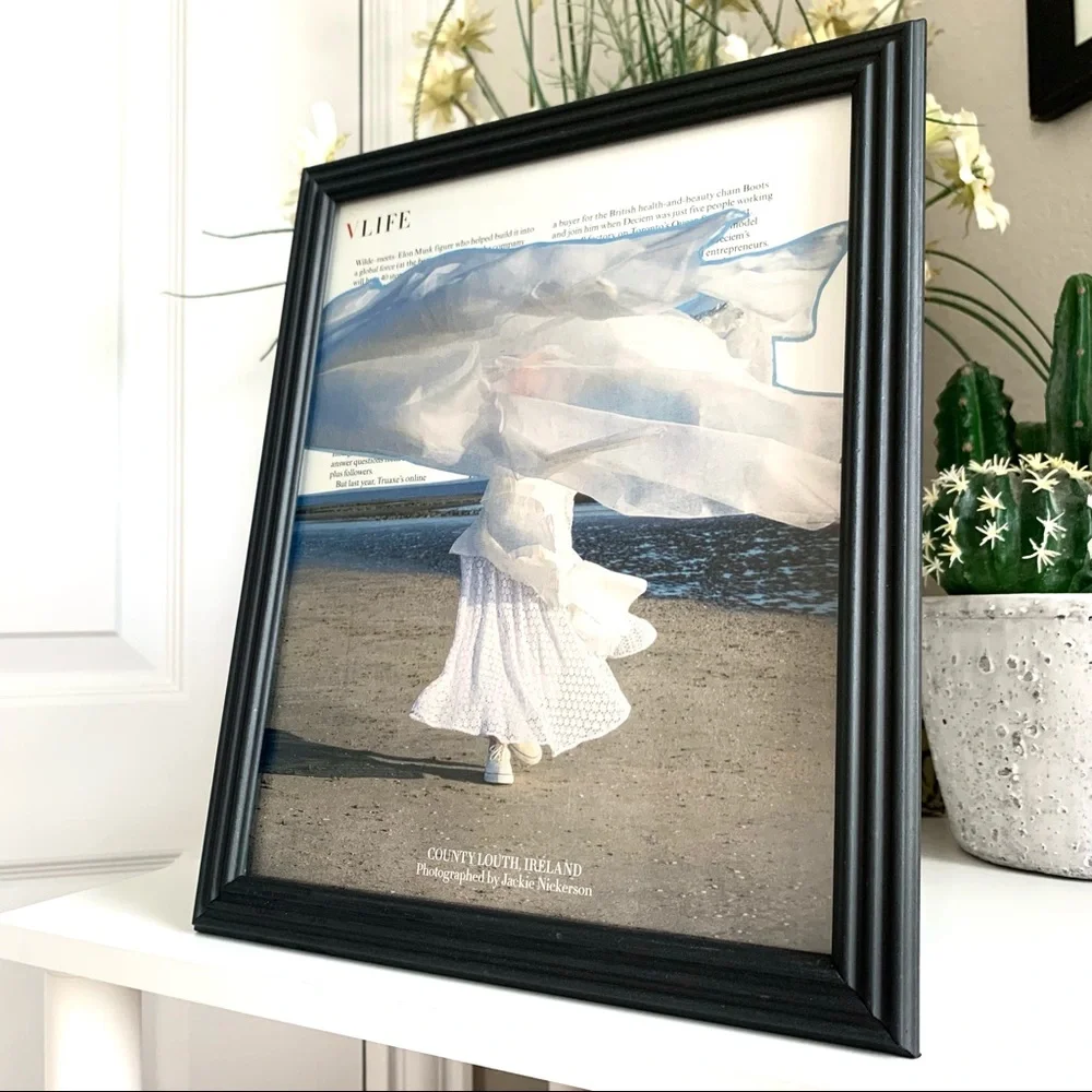 Vogue‎ Beach Editorial Wall Art Coastal Fashion Print Minimal Neutral Decor